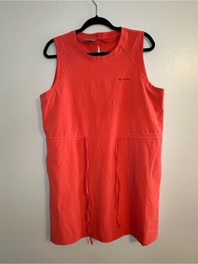 Columbia Coral Sleeveless Drawstring Mini Dress